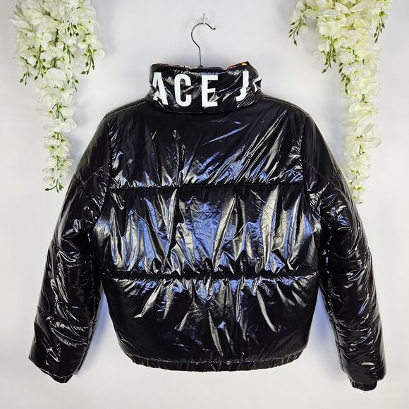 Members Only Space Jam Looney Tunes HiShine Black Puffer Jacket Large Lola Bunny - Picture 6 of 16